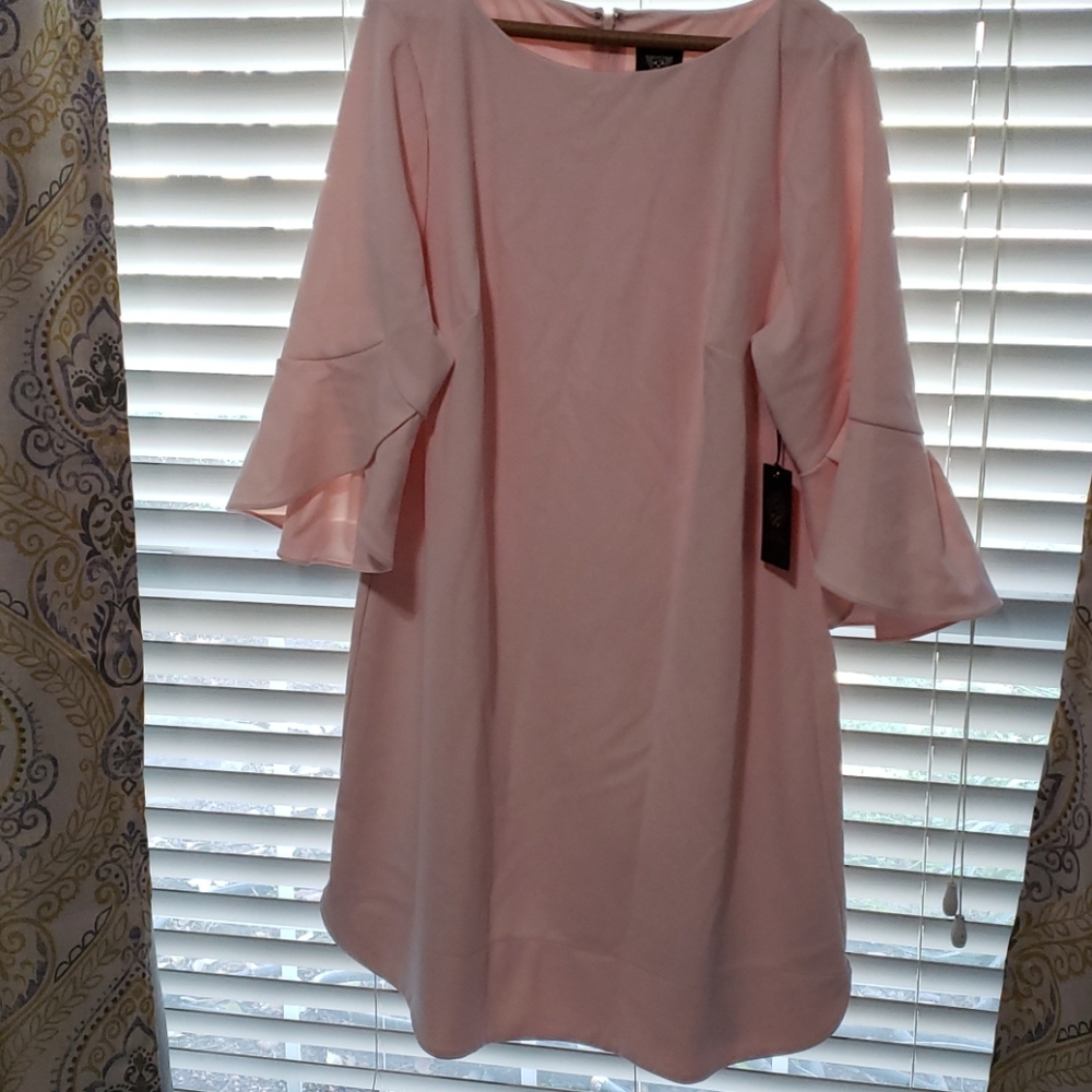 Blush mini dress